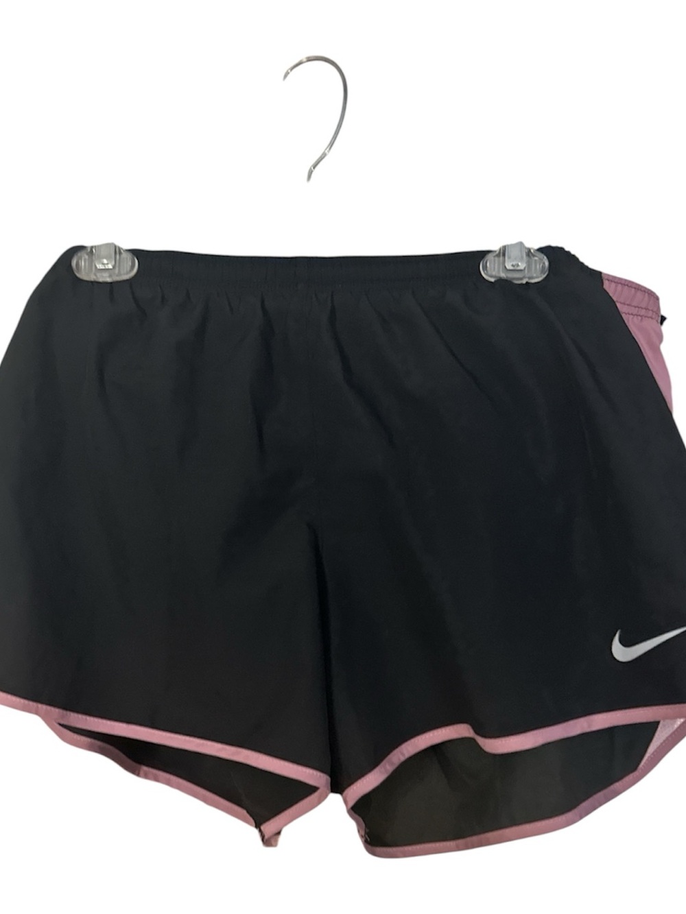 Nike Black Athletic Shorts with Pink Trim xxl like new no pockets drawstring Lin